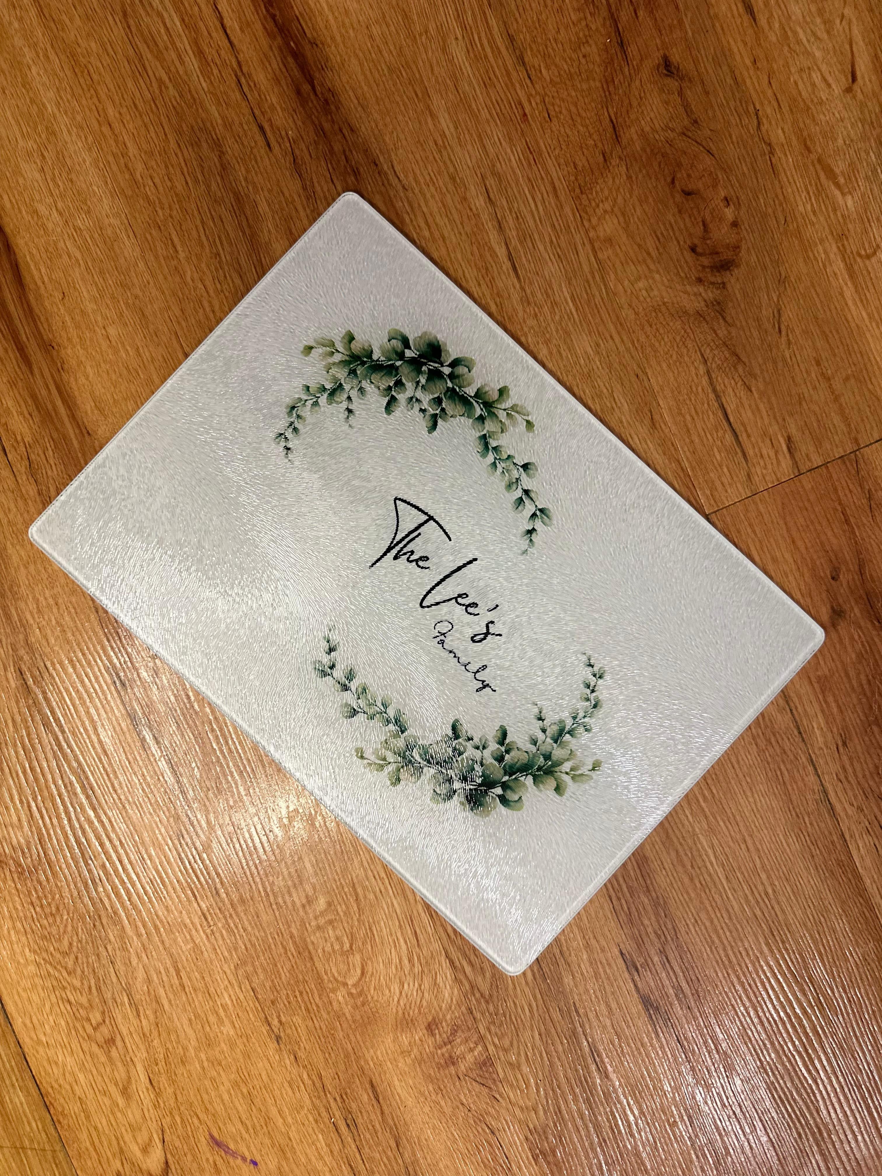 Personalized Glass Board / Tábua de Vidro Personalizada